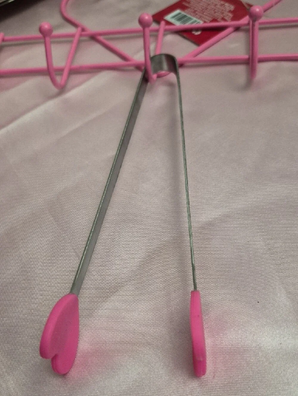 Pink Heart Silicone Spatula Set & Hanger Home  Supplies New 2224